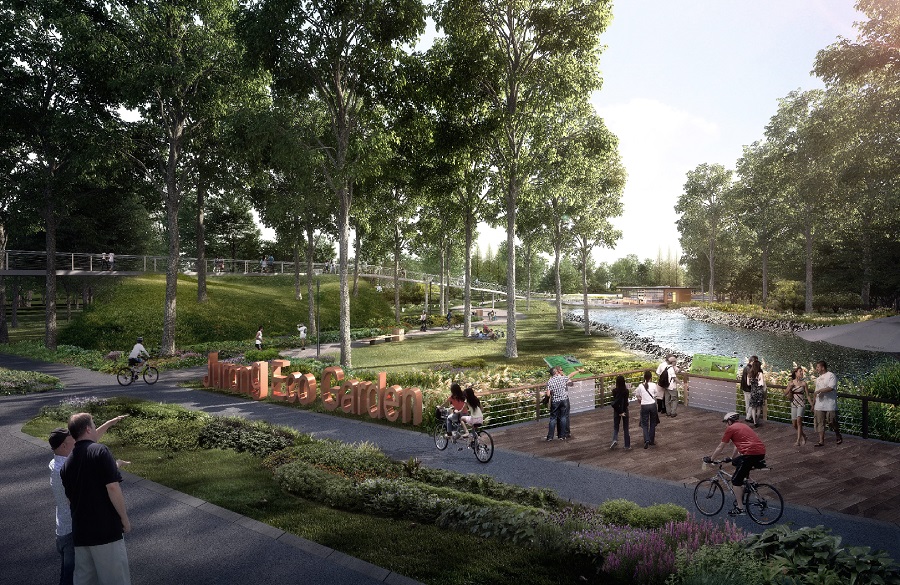 An artist's impression of the refurbished Jurong Eco-Garden, which will be ready in 2024.