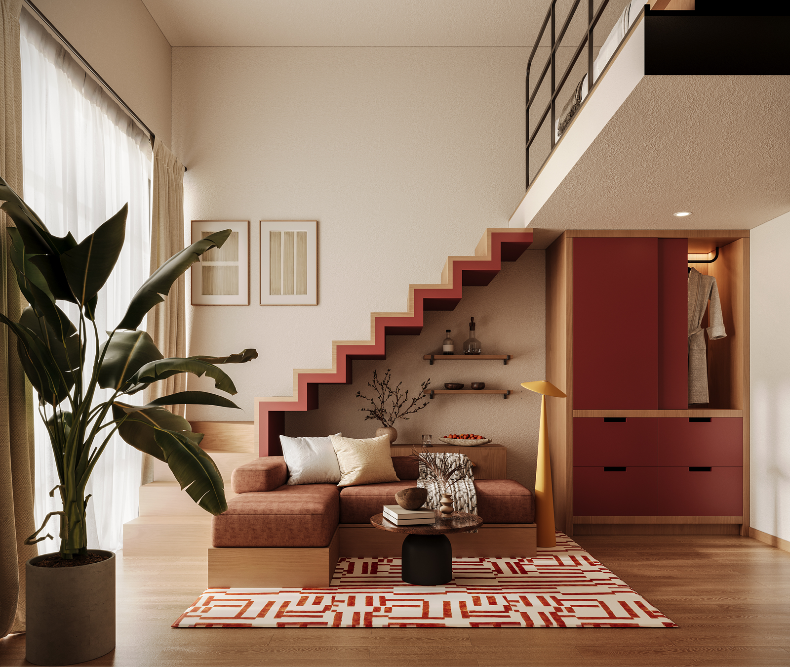 Artist’s impression of a studio loft (Credit: Verdant View and Habyt)