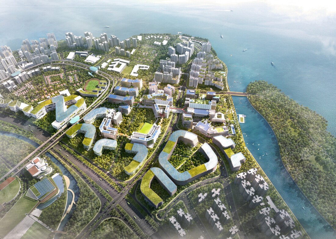 An Aerial view of the Punggol Digital District