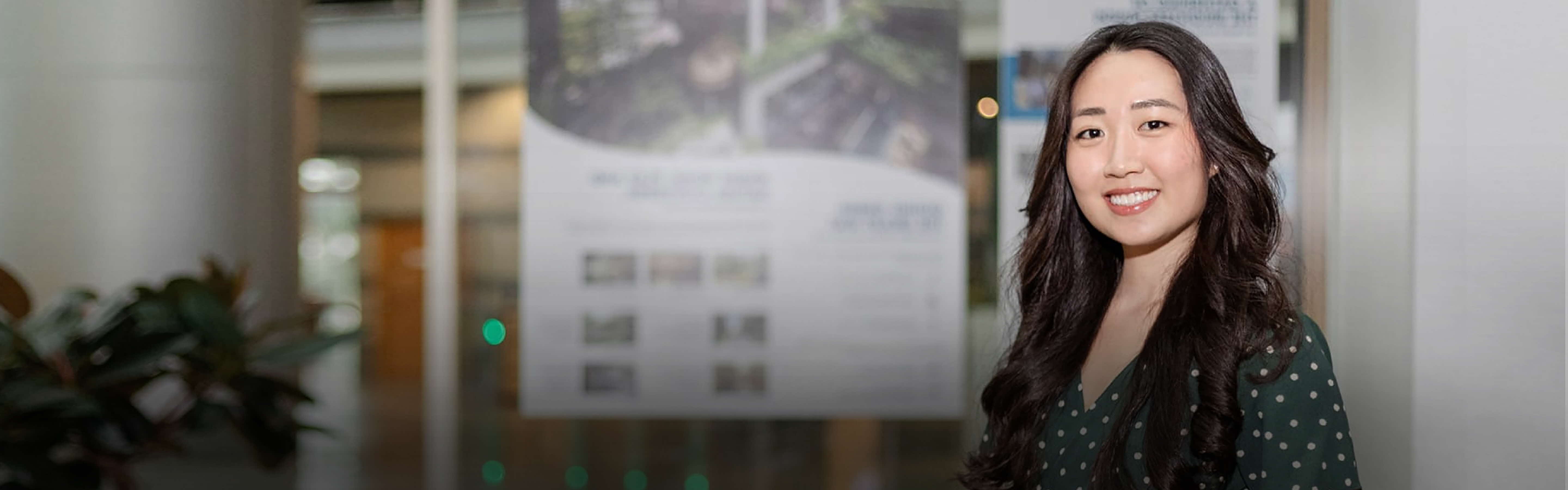 Female employee looking at the camera