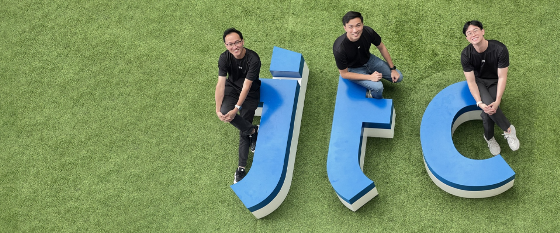 Green background JTC logo