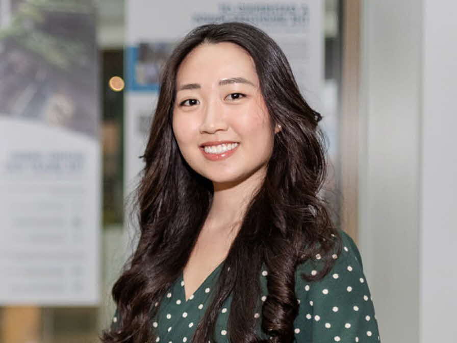 Female employee looking at the camera