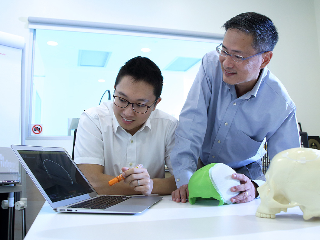 An employee upgrading his skills through a course