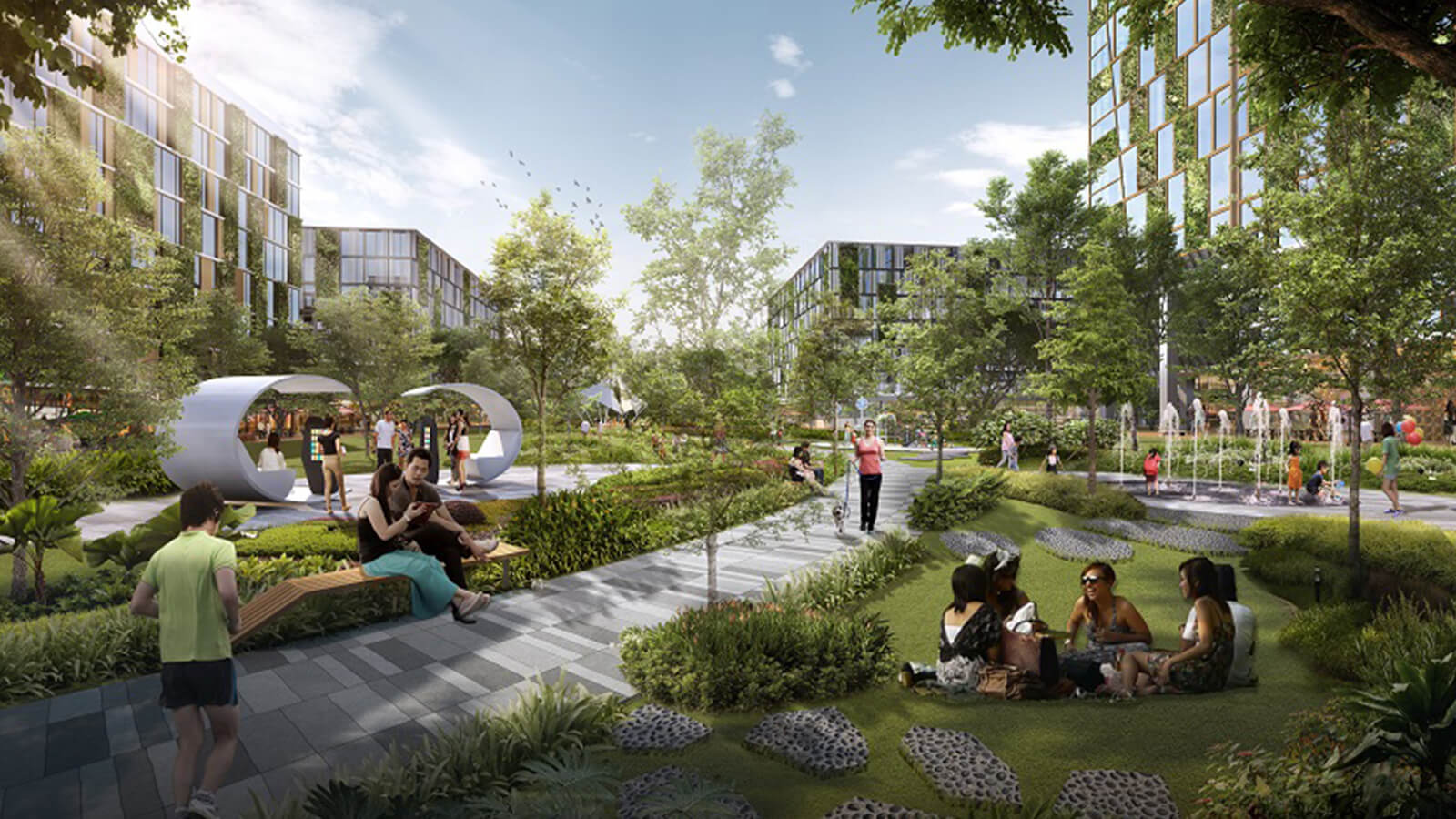 Artist's impression of Bulim Linear Park