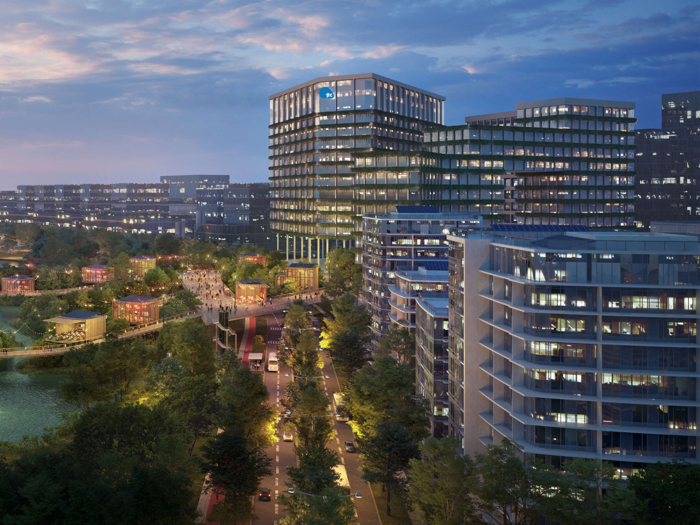 Artist’s impression of coastal view of Sungei Kadut Eco-District (SKED)