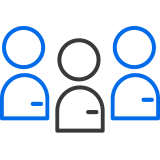 Icon of people to represent employees