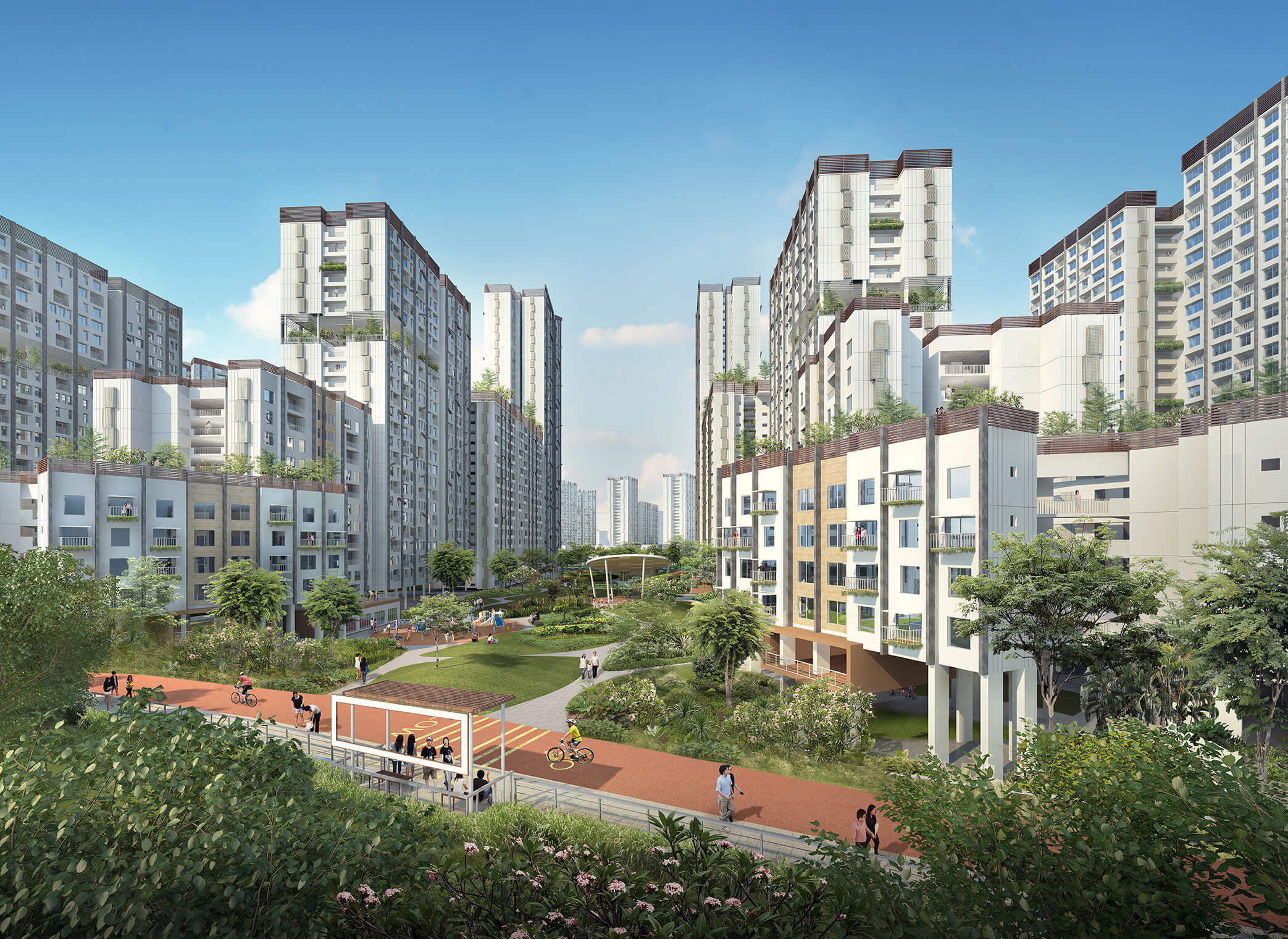 Artist's impression of a residential estate at Woodlands North Coast