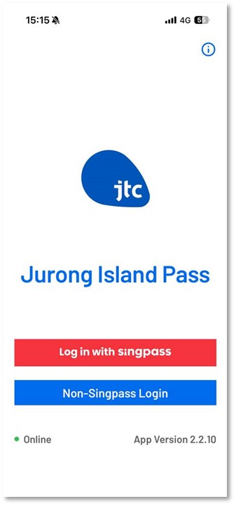 Jurong Island Pass App Login