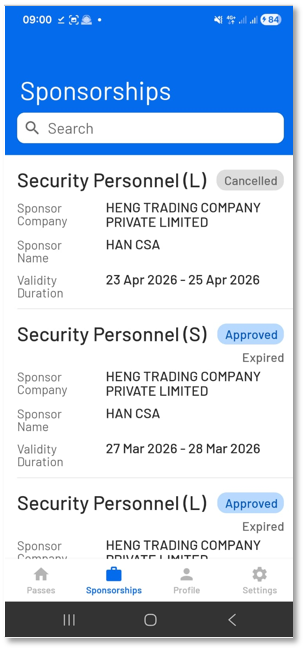 Jurong Island Pass App Sponsorships