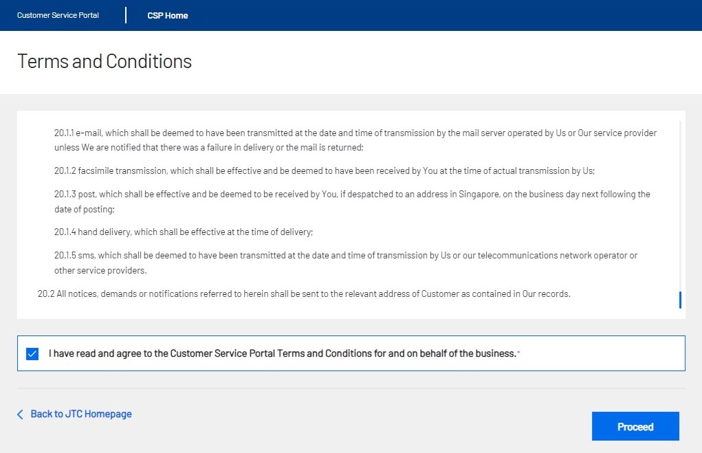 CSP Terms & Conditions