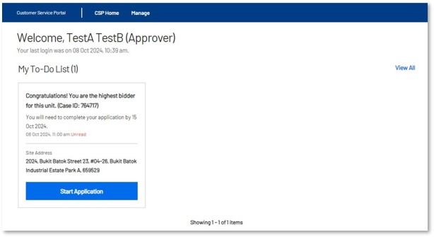 start application