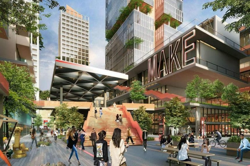 Architectural firm Broadway Malyan’s proposal for Kallang-Kolam Ayer Industrial Estate