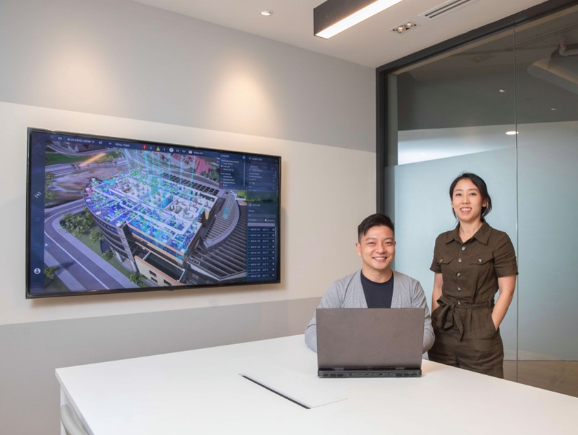 JTC's Alan Tan, senior manager and systems team Lead, and Hazel Jung, software engineer, share about how Punggol Digital District's ODP and its digital twin technology