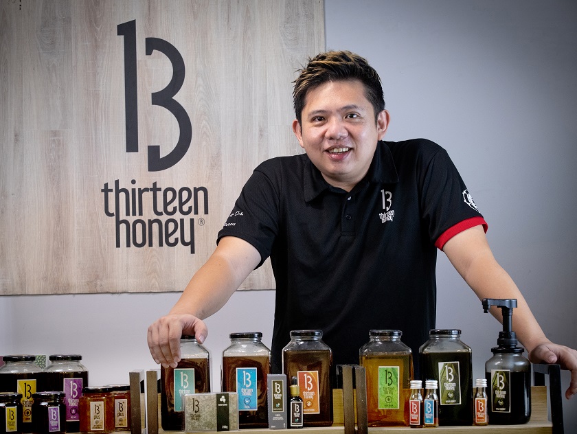 39-year-old Mr Javier Lau, CEO of 13 Honey