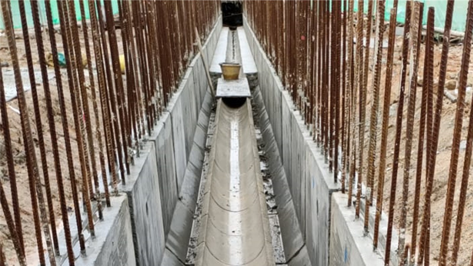 Protoypes of the drain channels have been installed at a JTC construction project near Tuas Link MRT station.