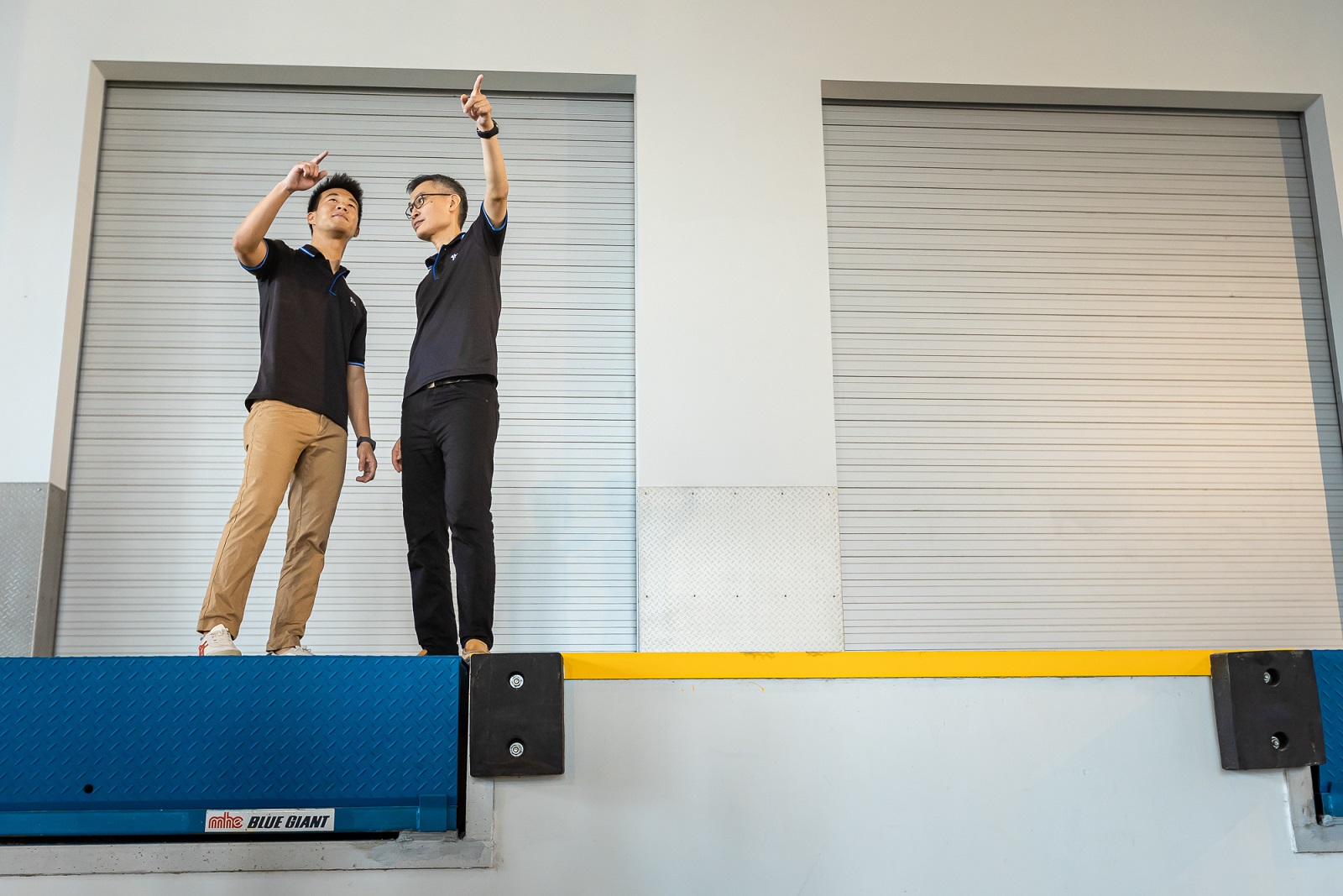 Project managers Teoh Jeng Yeow (left) and Chua Wee Liang provided their expertise to the project