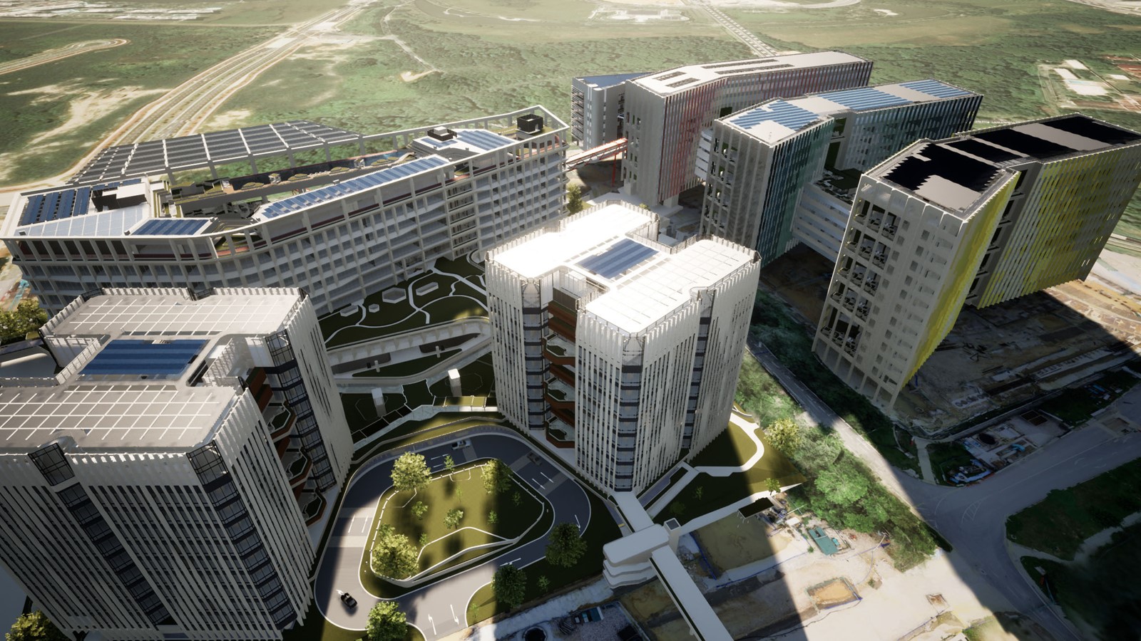 3D model of Punggol Digital District