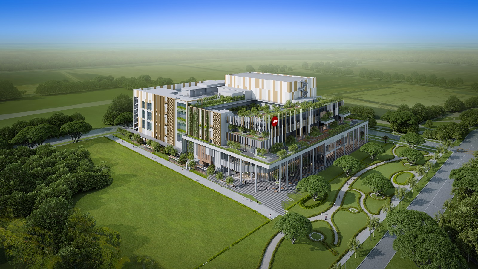 Artist impression of SATS manufacturing facility at JTC Jurong Innovation District