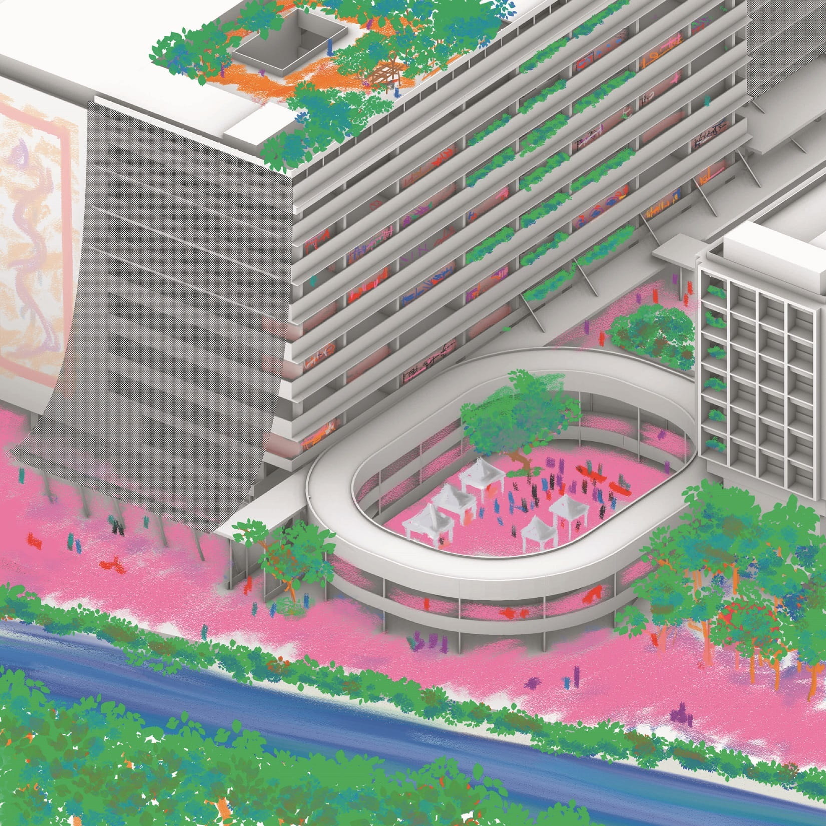 OPEN PARK: The Box, The Ramp, The Screen by Sim Wen Wei