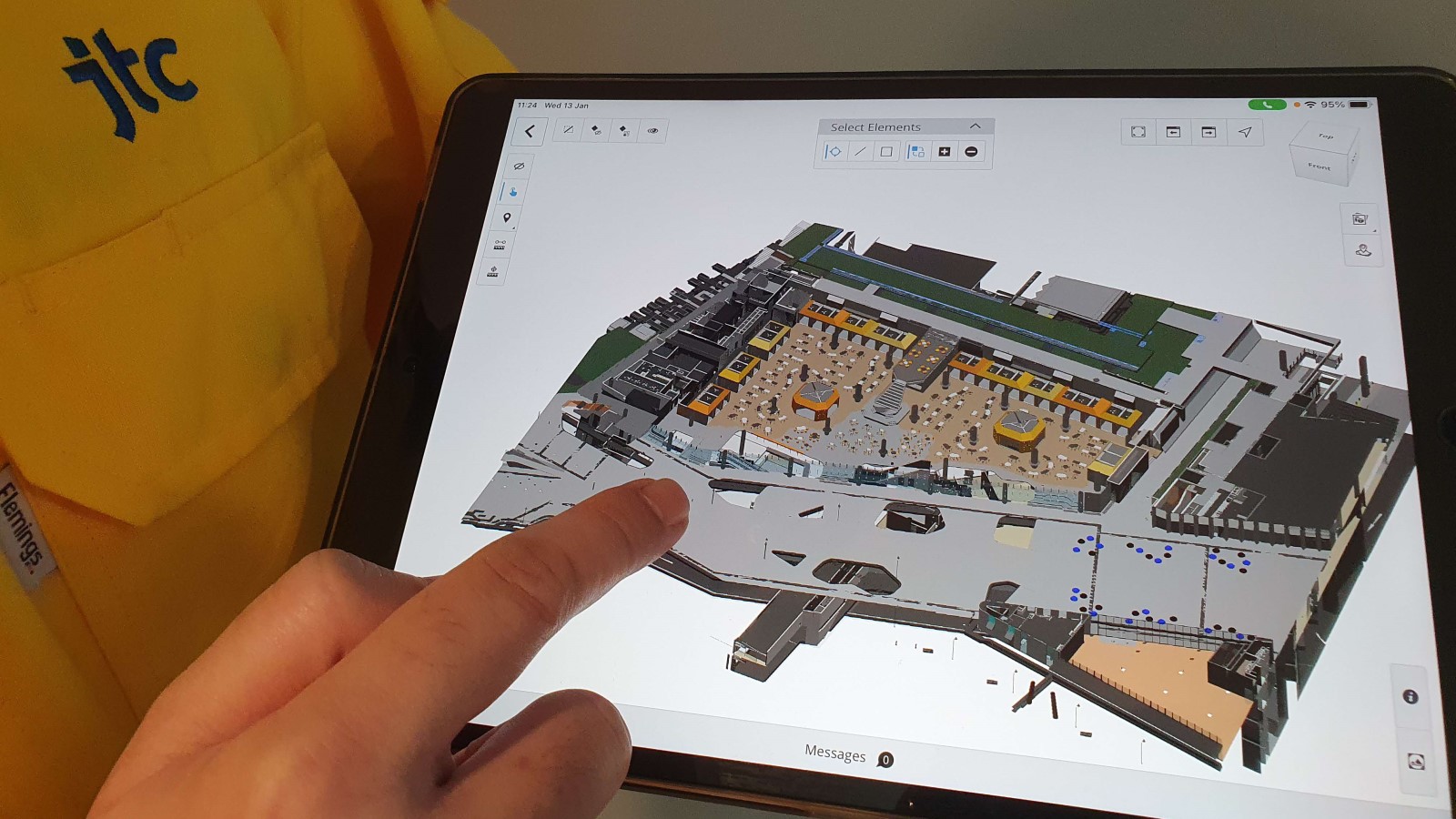 Technology enables visualisations of sites on mobile devices.
