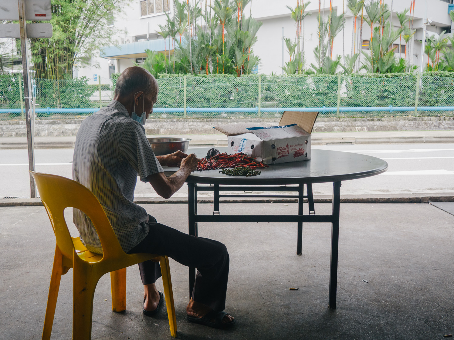 The visual artist’s images present a slice of life in the industrial canteens