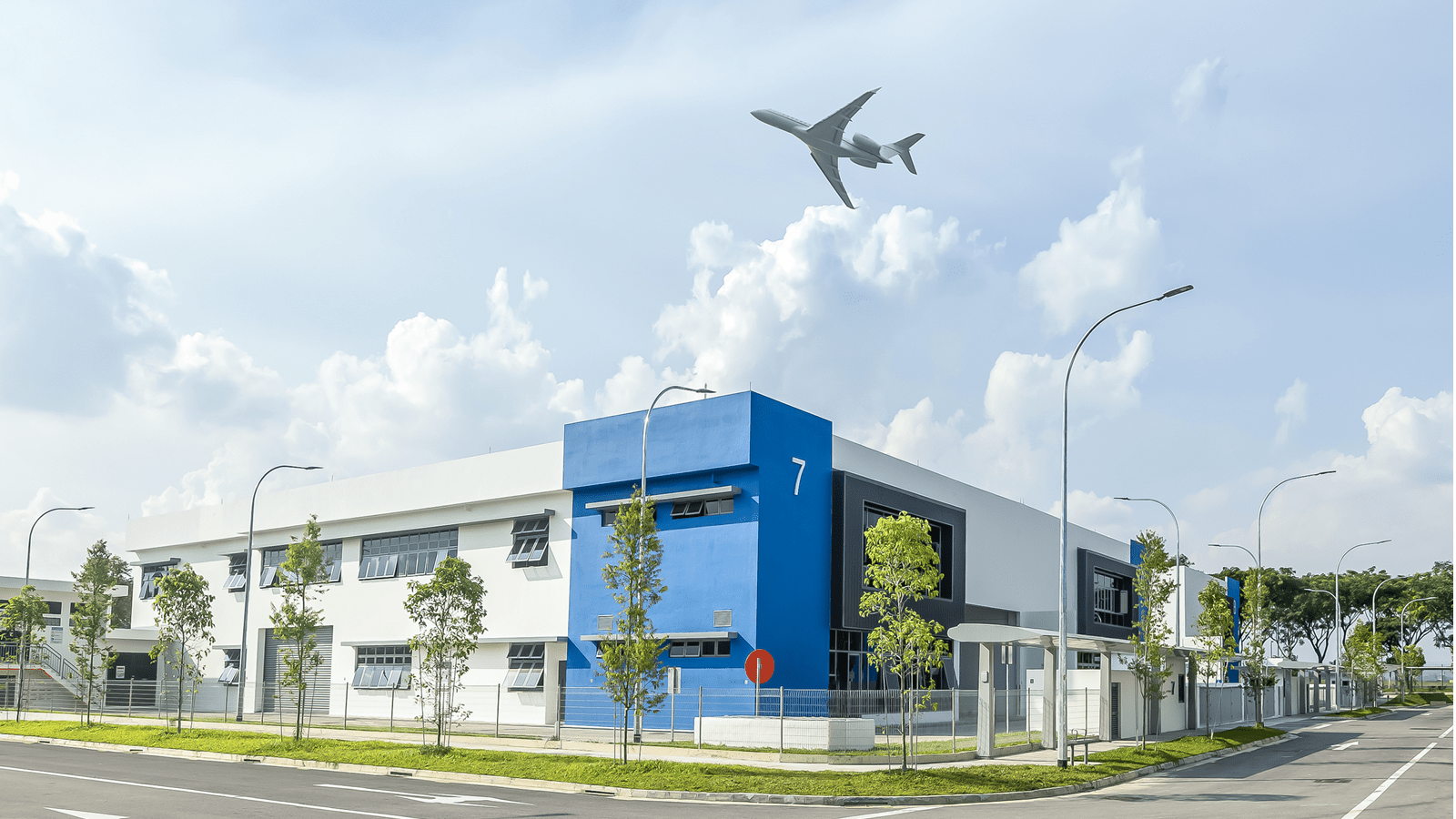 JTC aeroSpace Phase Three with plane flying overhead