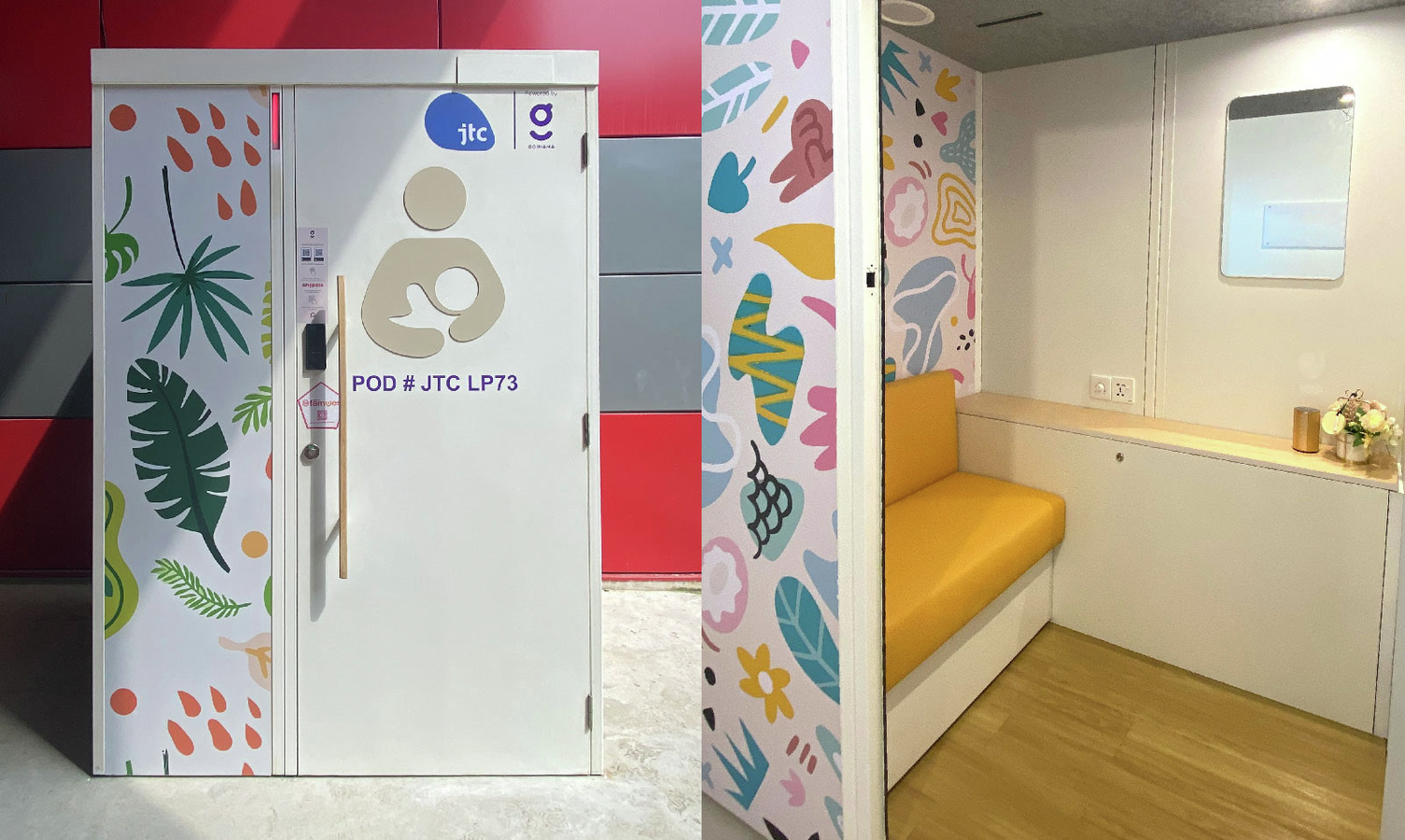 Gomama lactation pod nursing room Singapore