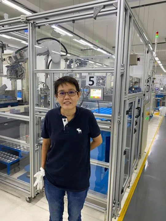 55-year old Automation Engineer Ms Wendy Law is involved in Sanwa-Intec’s machine modification projects