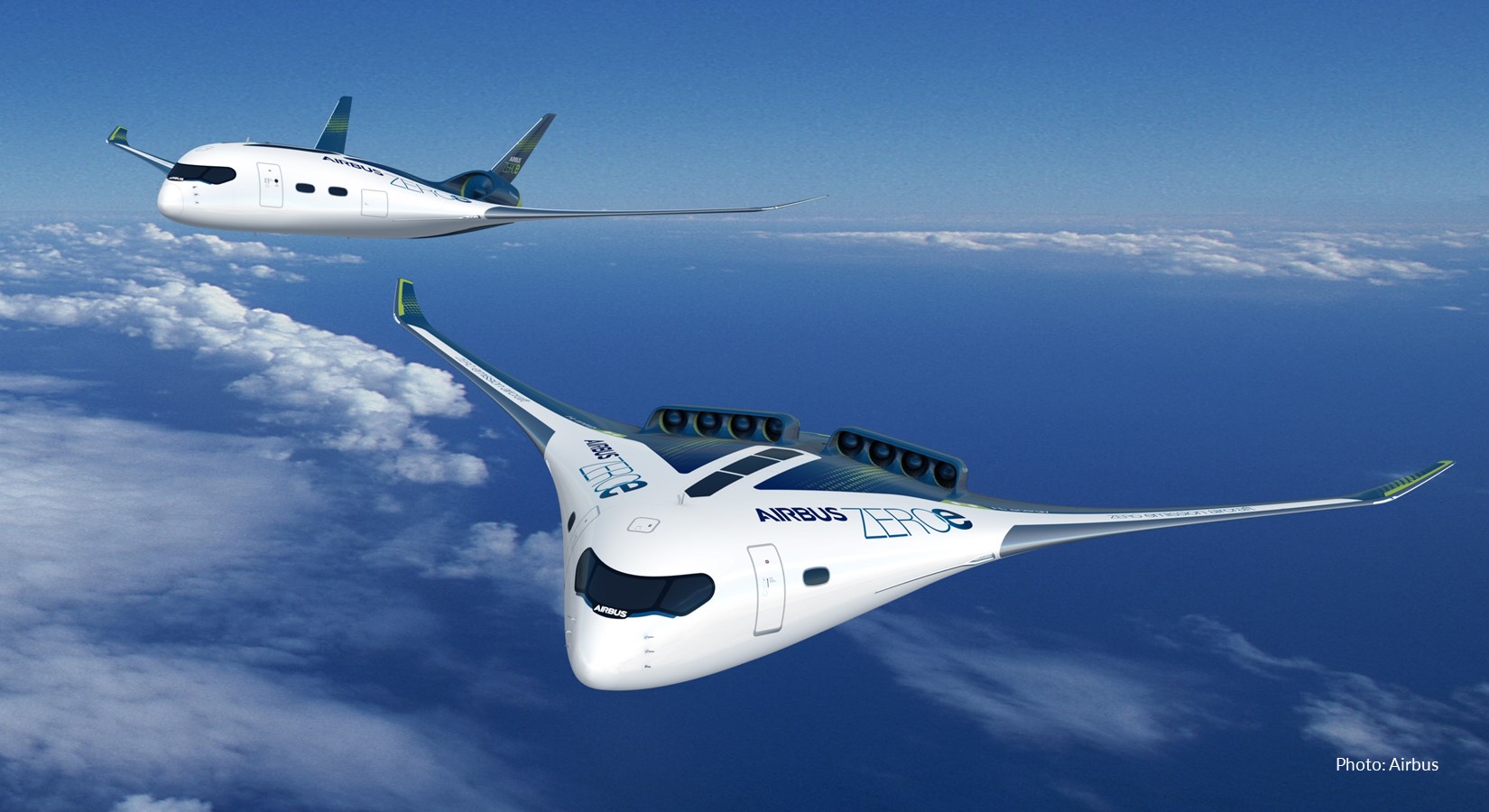 airbus zero emission plane concept