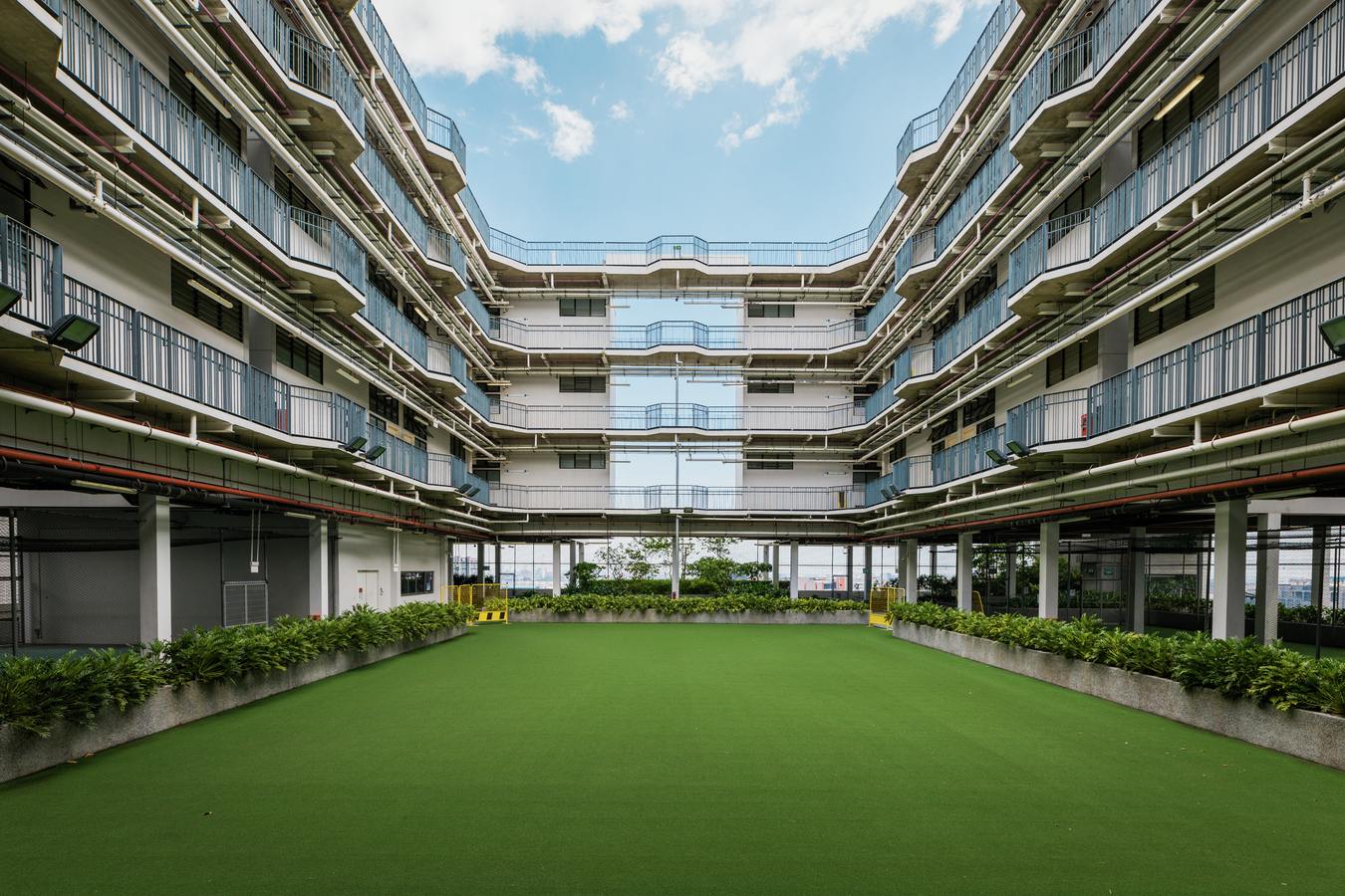 The three-storey dormitory at JTC Space @ Tuas 