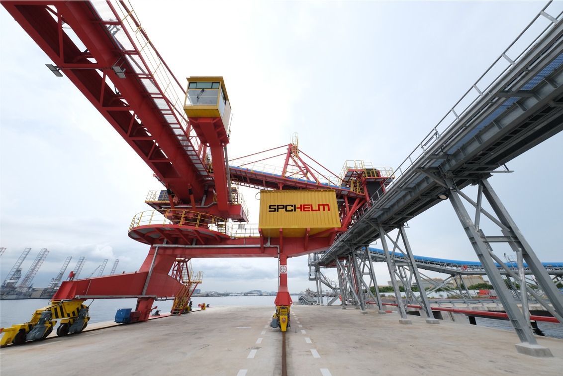 SPCI-HELM’s new sulphur processing plant at Jurong Island