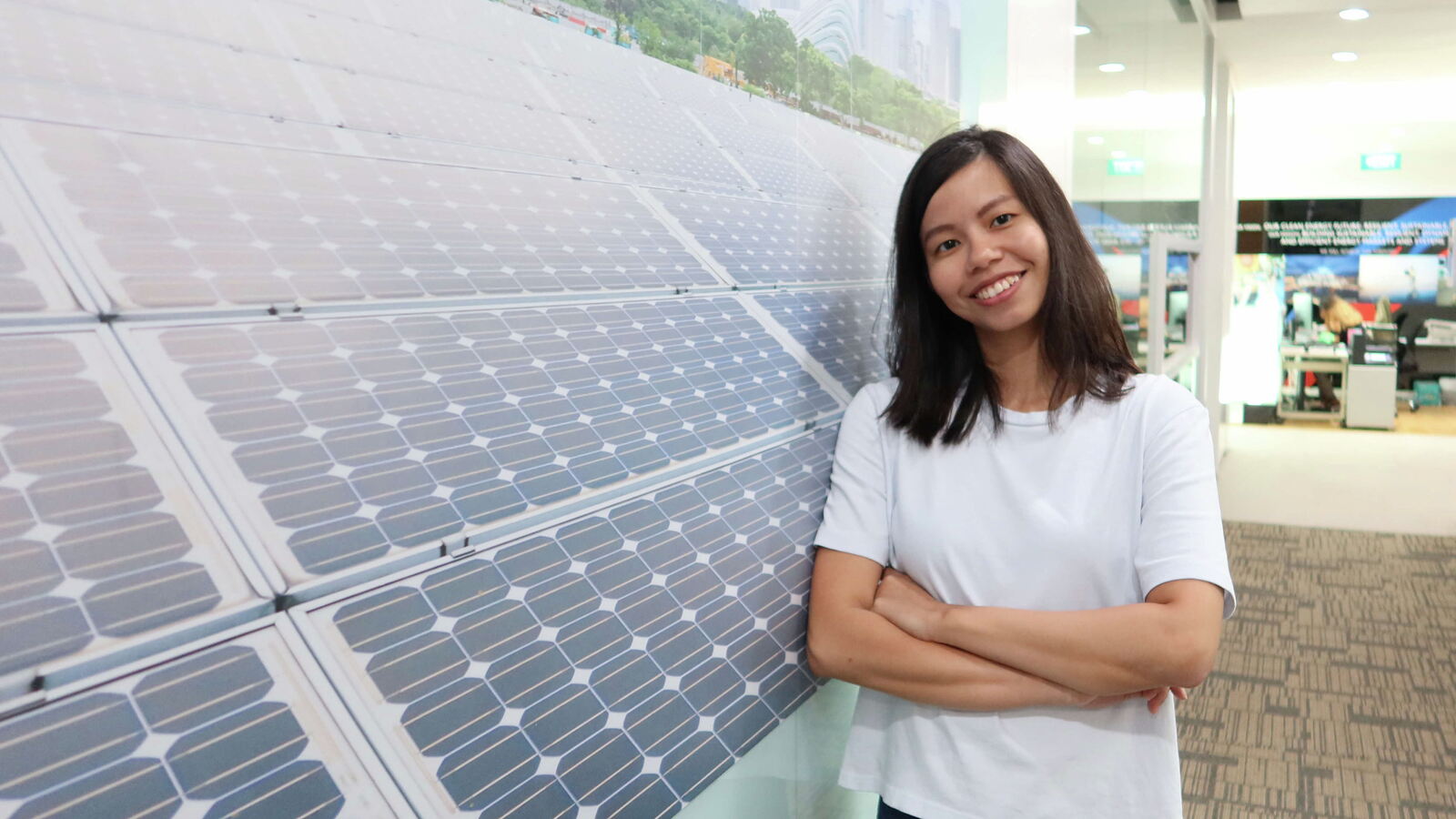 Sophie Gan, senior analyst at Energy Market Authority develops and implements plans for sustainable energy technologies