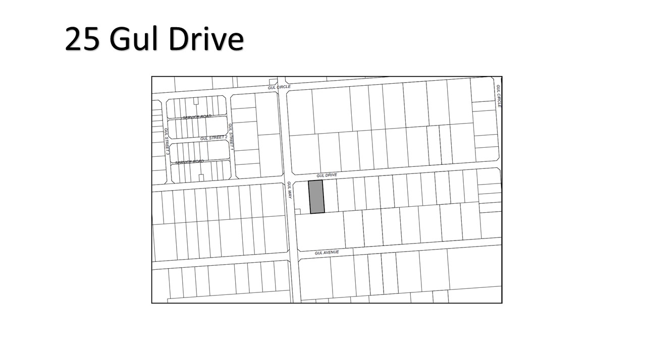 location map for 25 gul drive 
