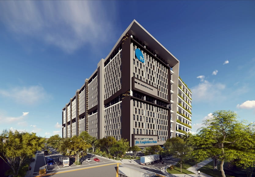 JTC Logistics Hub @ Gul Solar panels installed on Jurong Island