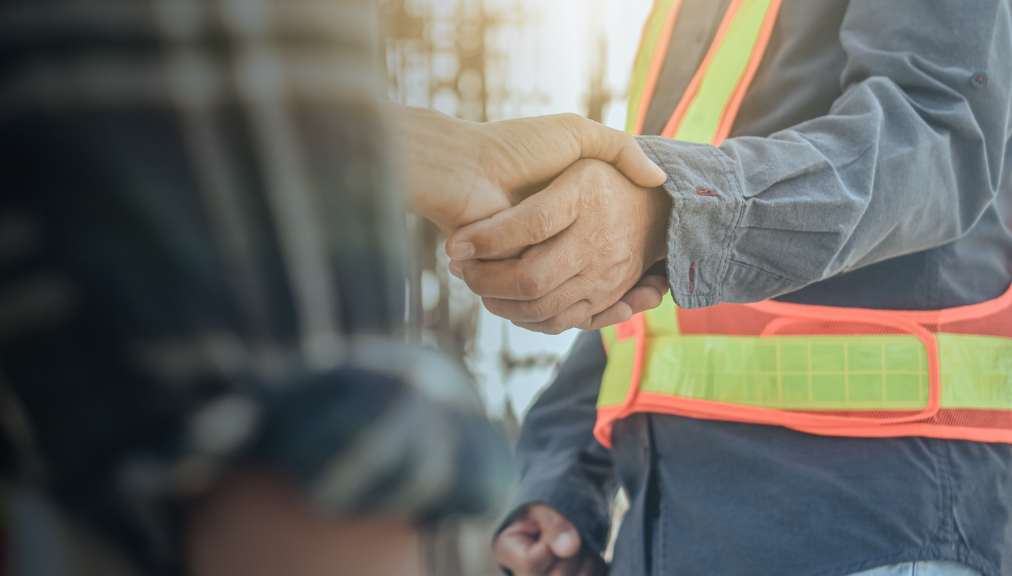 engineers exchanging knowledge