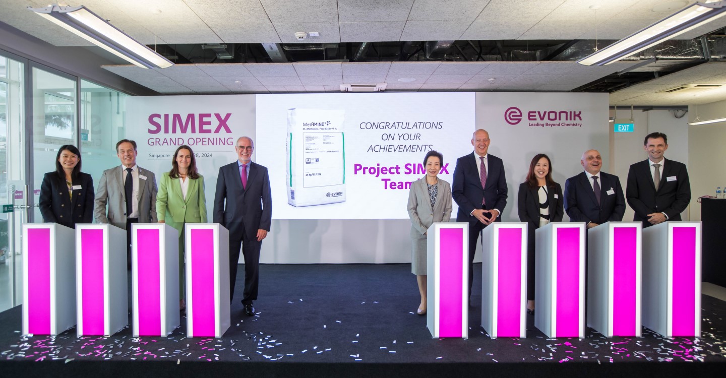 Evonik simex plant on Jurong Island