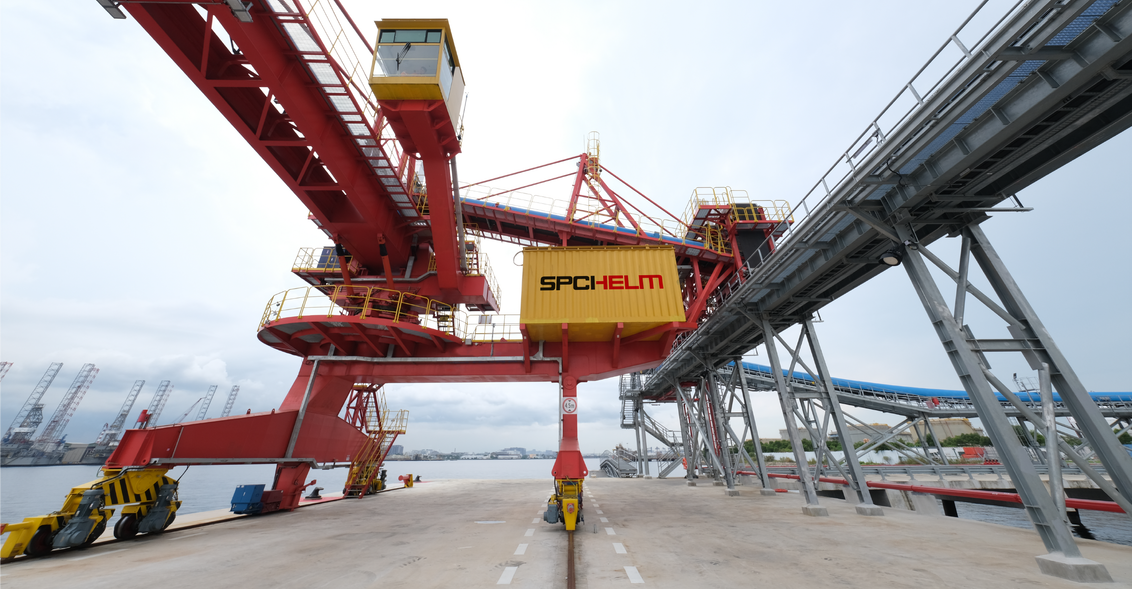 SPC-HELM sulphur processing plant on Jurong Island