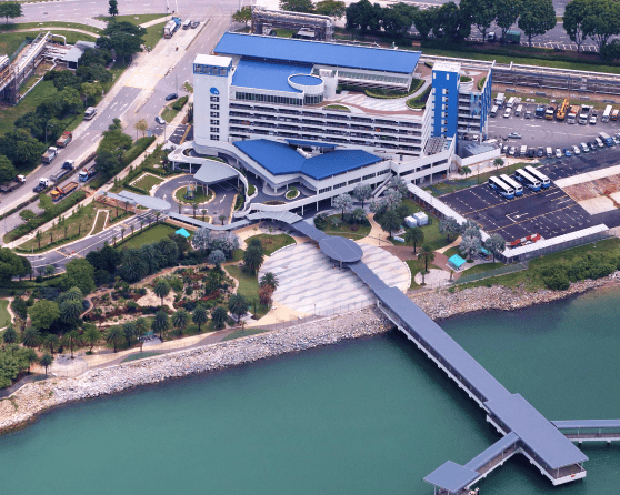 Aerial view of Jurong Island
