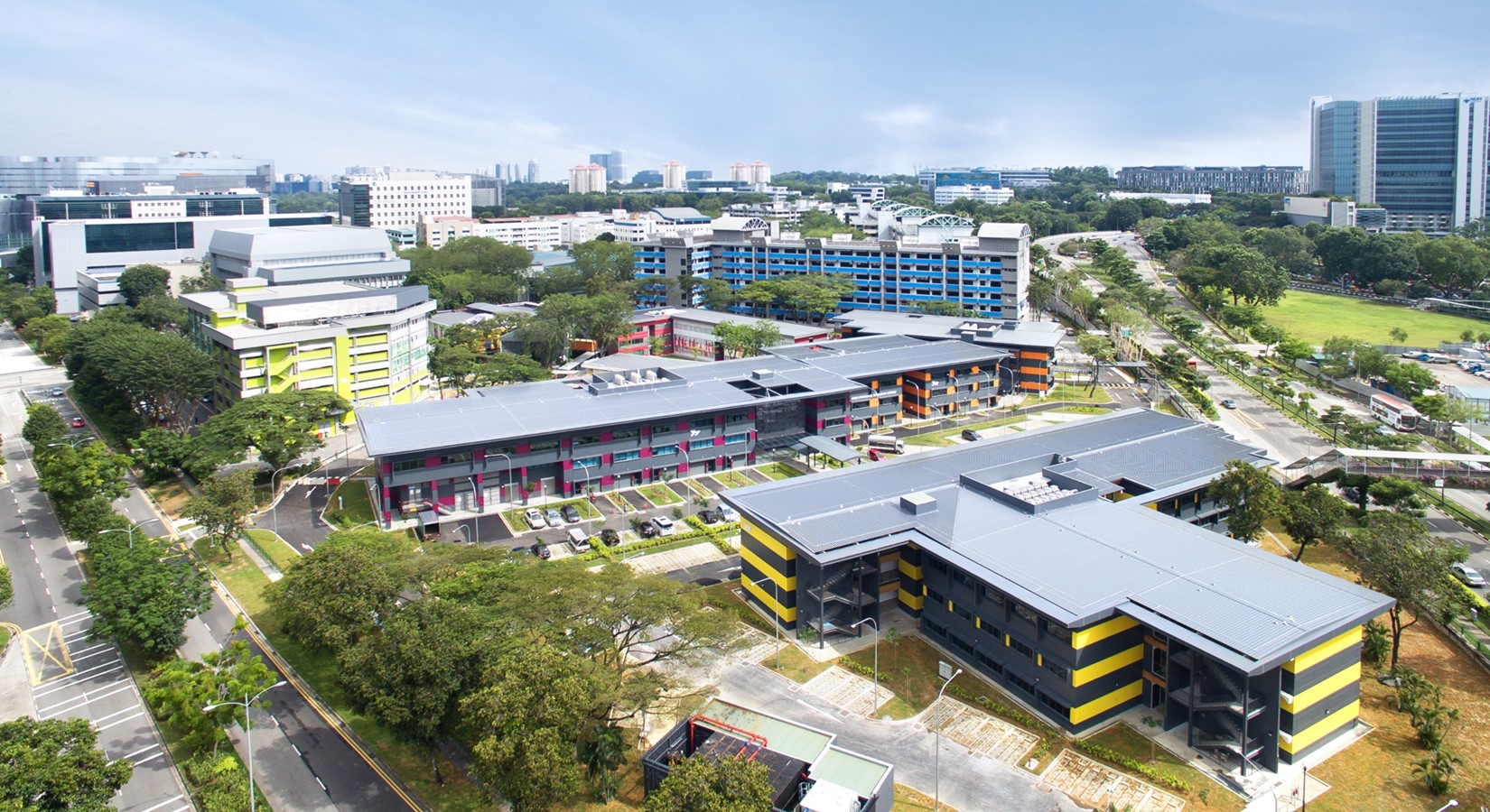 Aerial view of LaunchPad @ one-north