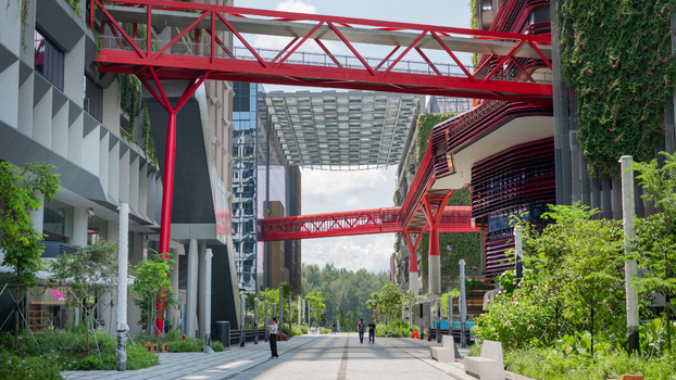 Campus boulevard at Punggol Digital District