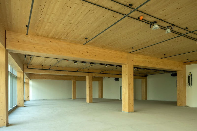 Punggol Digital District boasts an eight-storey building constructed from Mass Engineered Timber.